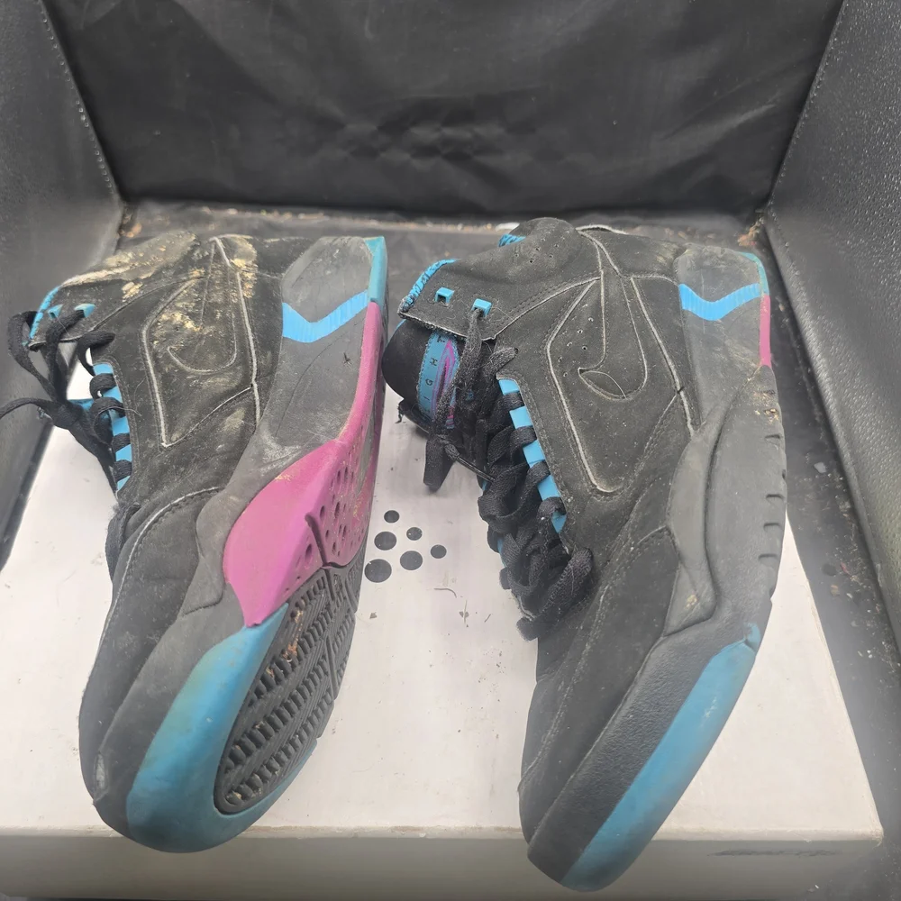 Nike Men's Black and Teal‎ Sneakers